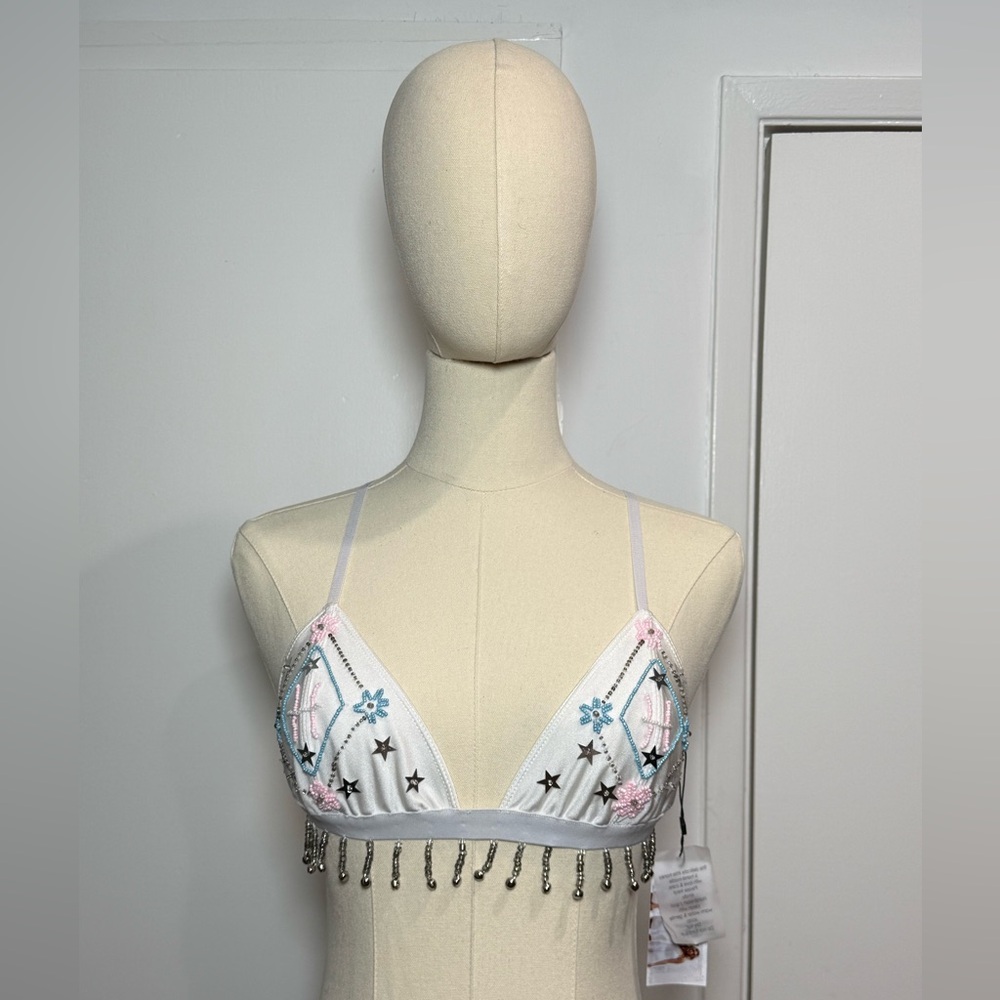 Her pony sequin tassel bralette